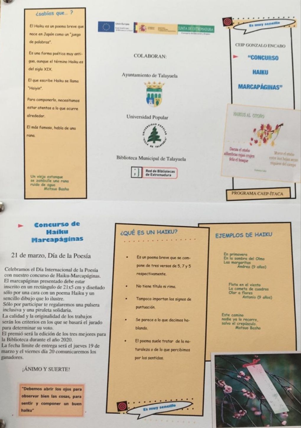 CONCURSO HAIKU MARCAPÁGINAS