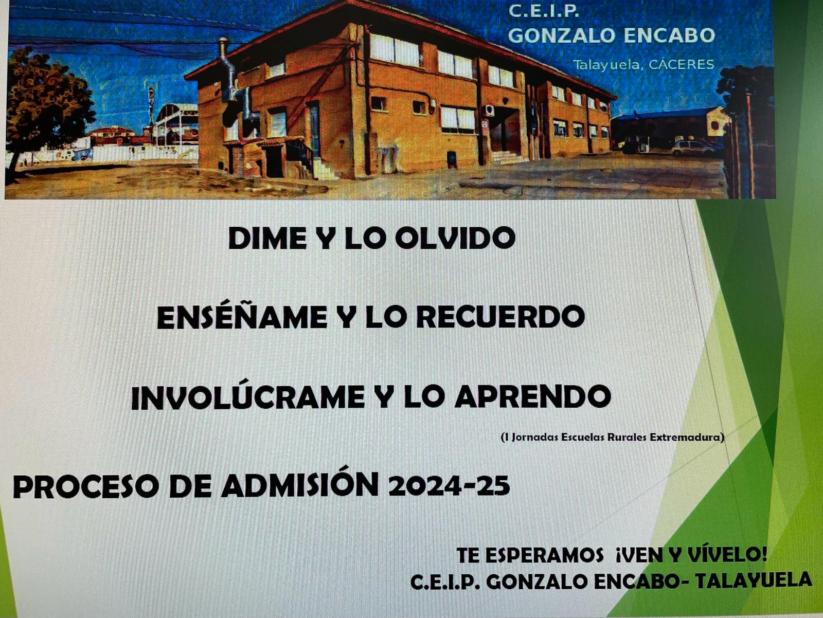 CARTEL MATRICULACIÓN 2024 25